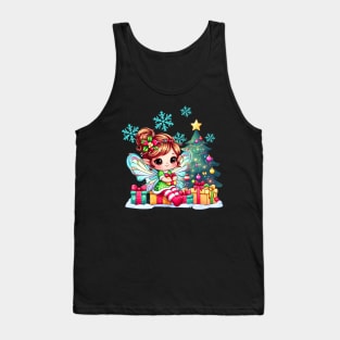 Christmas Fairy Christmas Presents Christmas Tree Snowflakes Tank Top